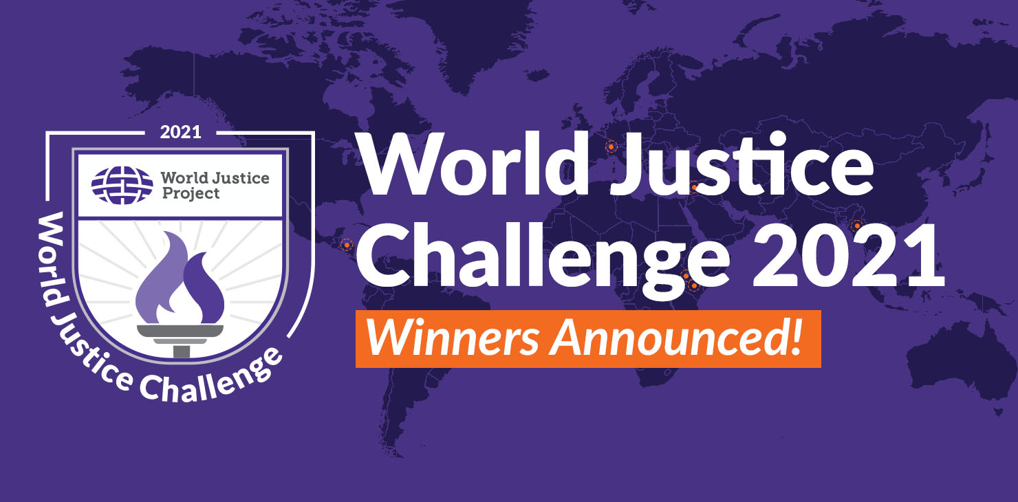 Congratulations to the 2021 World Justice Challenge Winners!