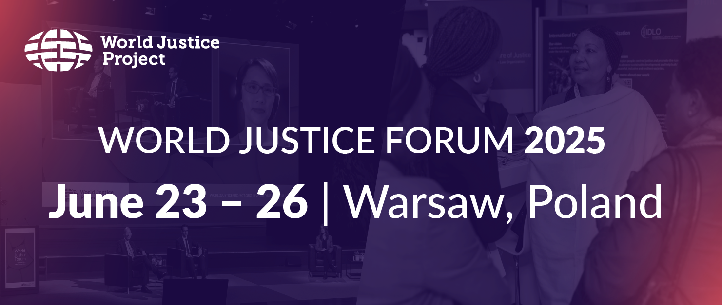 World Justice Forum 2025 Header